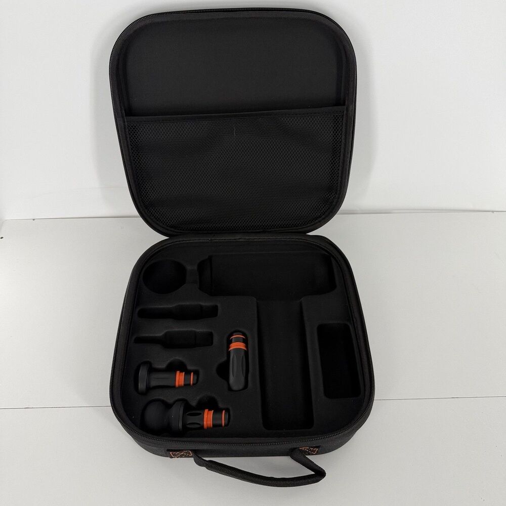 Attachments with Case For Sharper Image 1017309 Powerboost Plus Massager